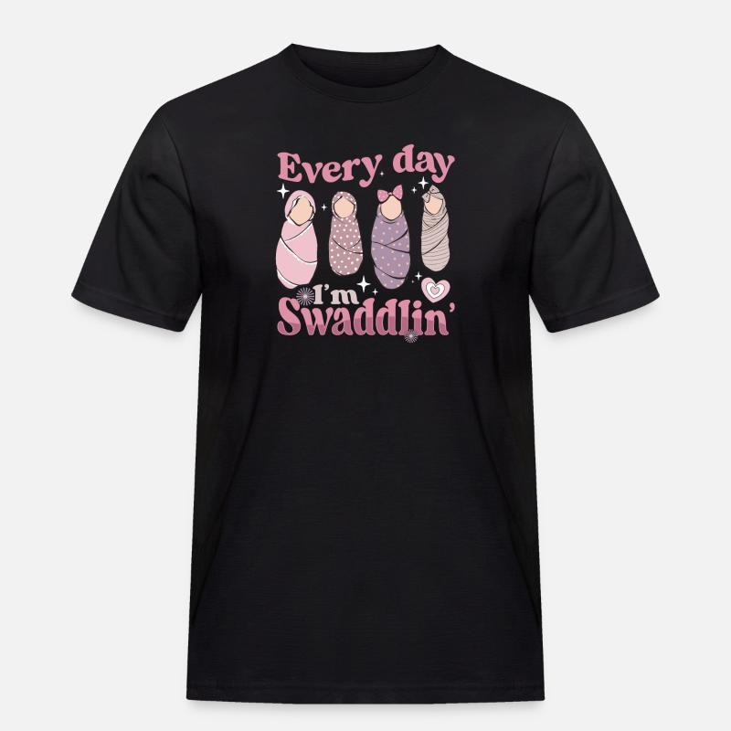 Krankenschwester Baby Entbindungsschwester - Männer Workwear T-Shirt - Schwarz