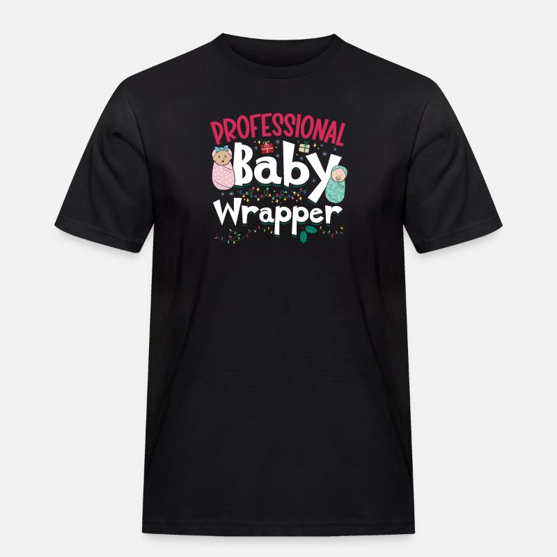 Krankenschwester Baby Entbindungsschwester - Männer Workwear T-Shirt - Schwarz
