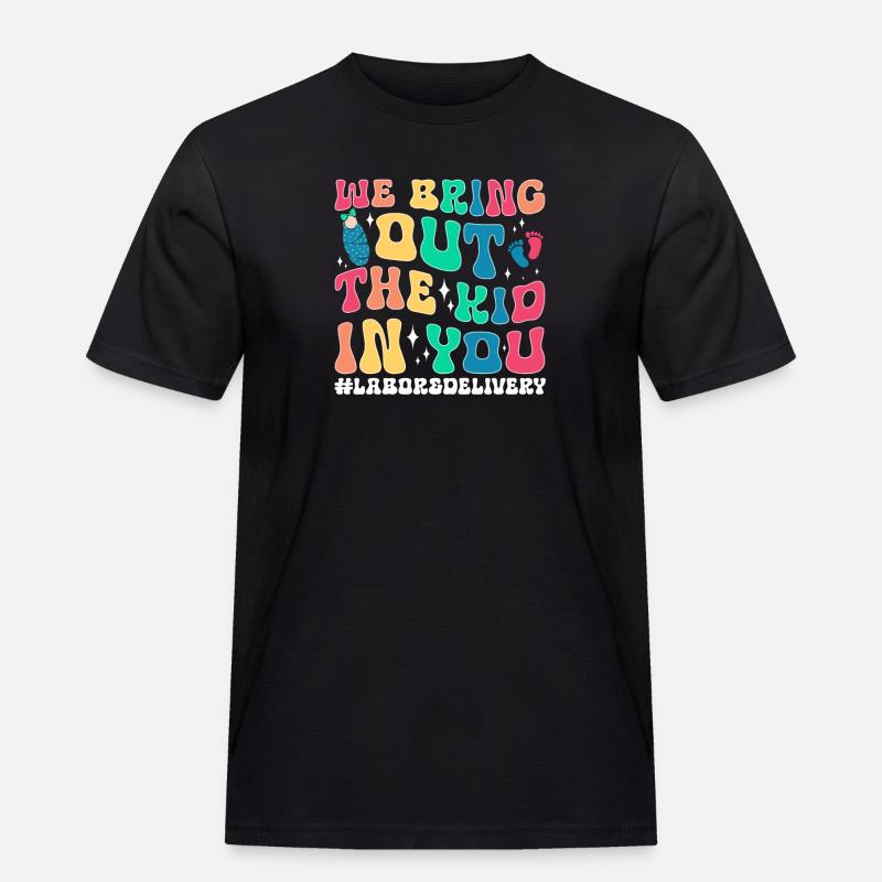 Krankenschwester Baby Entbindungsschwester - Männer Workwear T-Shirt - Schwarz