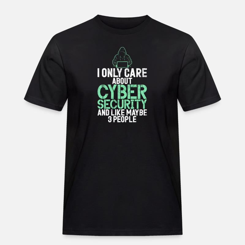 Cyber-sicherheits-hacker-hacking - Männer Workwear T-Shirt - Schwarz