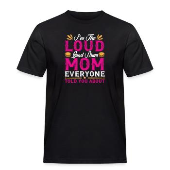 Tenor Percussion Drum | Music band drummer - Men's Workwear T-Shirt - black - Front - AI Model Male 178 light (178cm)