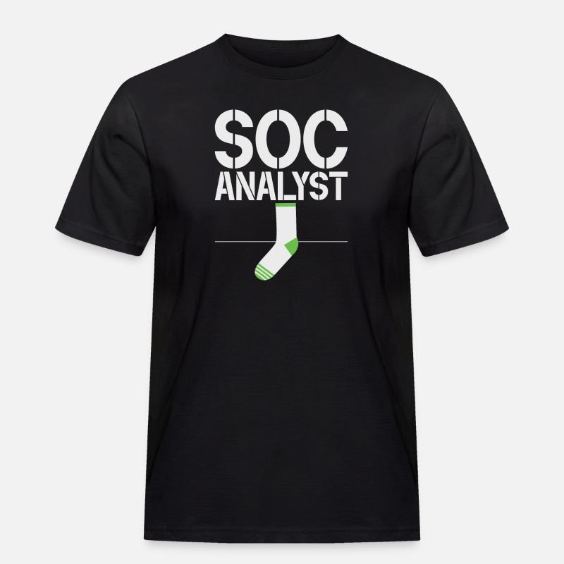 Cyber security hacker hacking - Men's Workwear T-Shirt - black