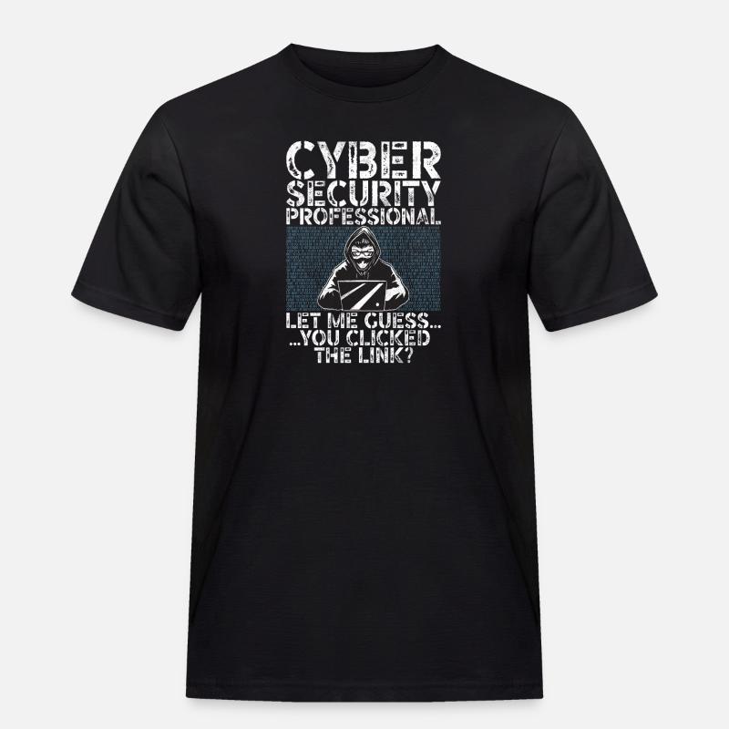 Cyber security hacker hacking - Men's Workwear T-Shirt - black