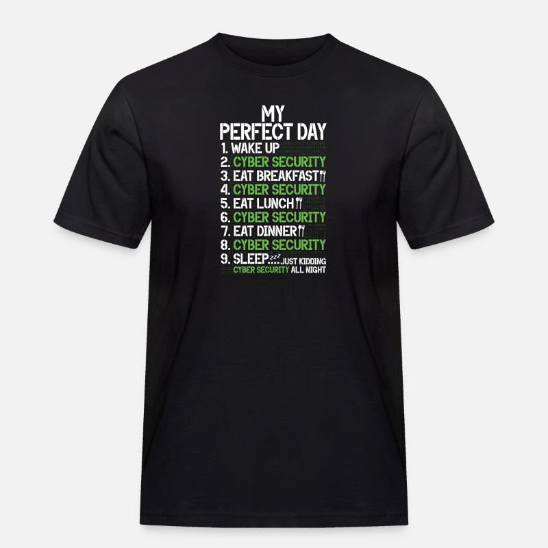 Cyber-sicherheits-hacker-hacking - Männer Workwear T-Shirt - Schwarz