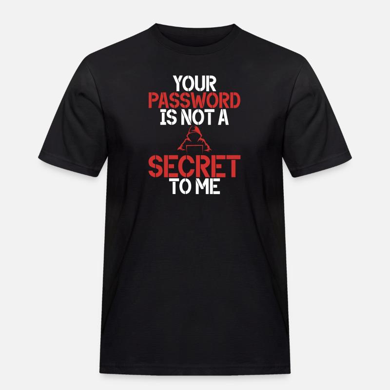 Cyber-sicherheits-hacker-hacking - Männer Workwear T-Shirt - Schwarz