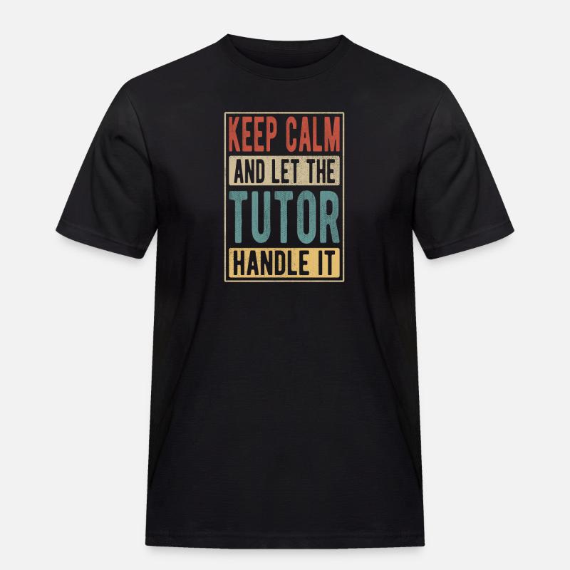 Tutor Retro Geschenk - Männer Workwear T-Shirt - Schwarz