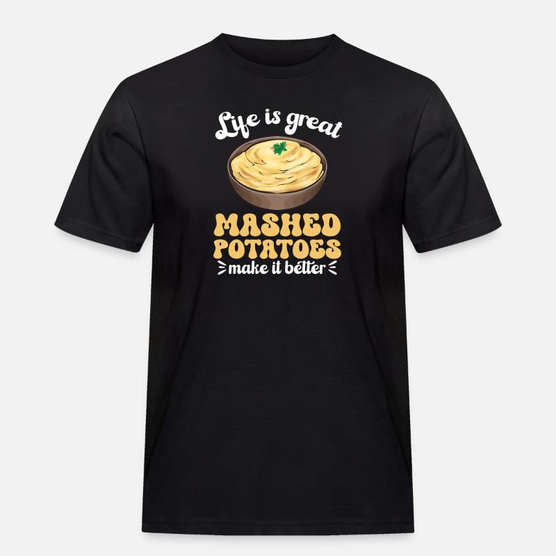Mashed potatoes Mashed potatoes - Men's Workwear T-Shirt - black