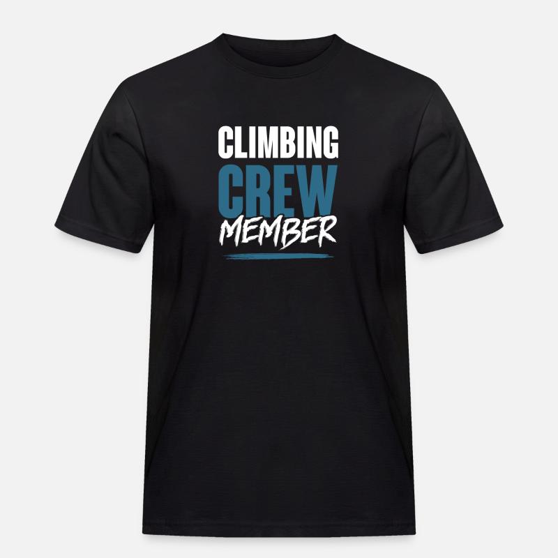 Climbing Crew - Männer Workwear T-Shirt - Schwarz