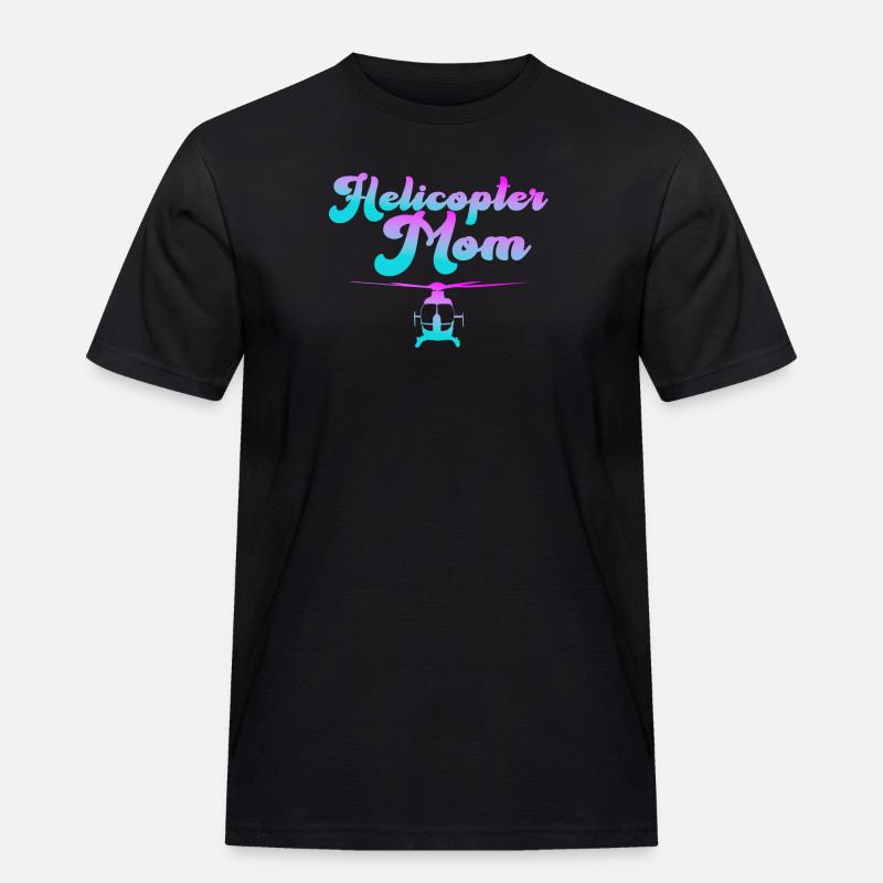 Helikopter Eltern Lustige Helikoptermutter - Männer Workwear T-Shirt - Schwarz