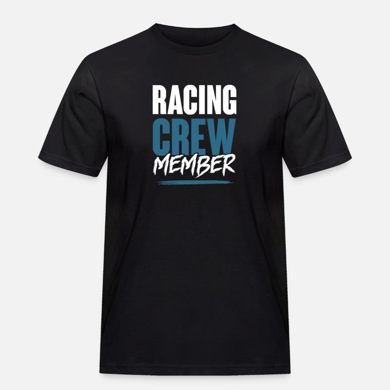 Racing Crew - Männer Workwear T-Shirt - Schwarz