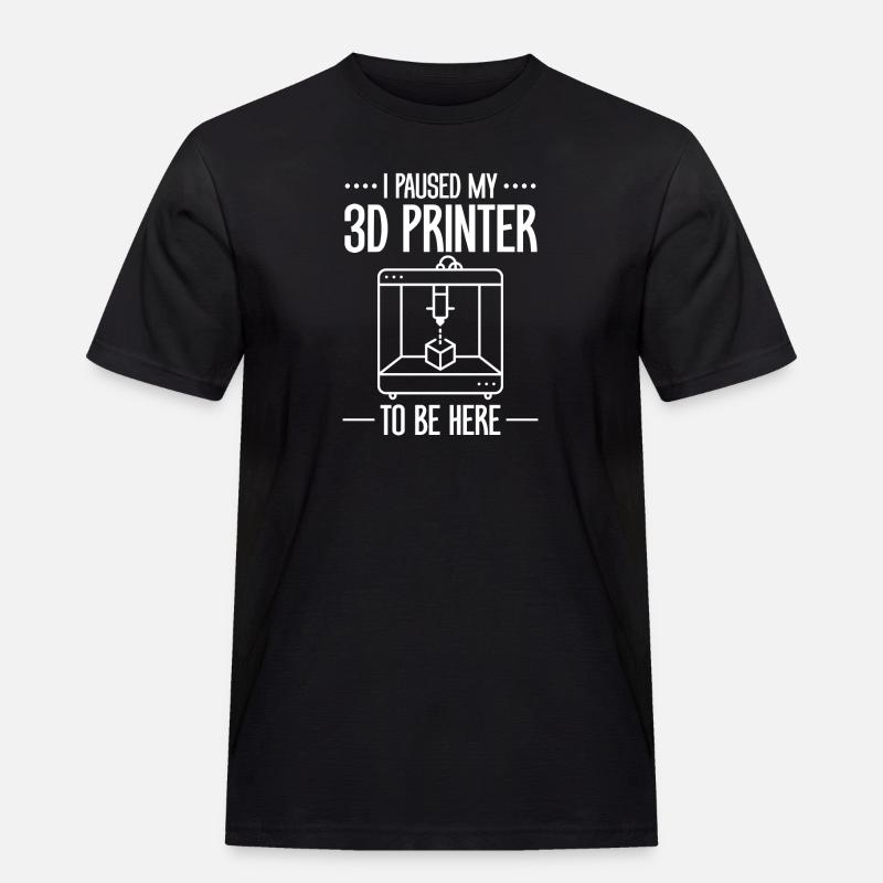 3D Printer 3D Printing - Men's Workwear T-Shirt - black