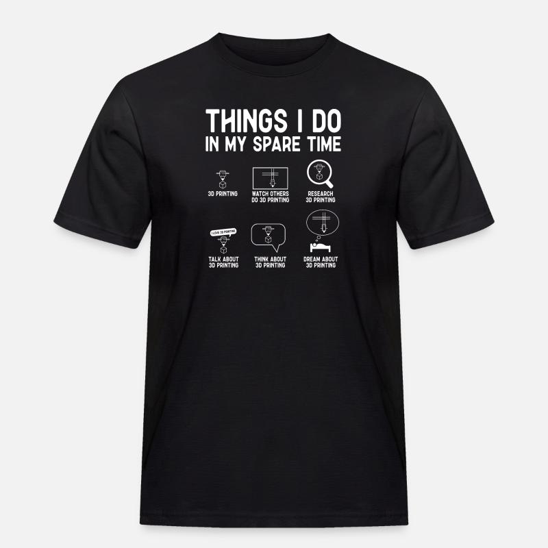3D Printer 3D Printing - Men's Workwear T-Shirt - black