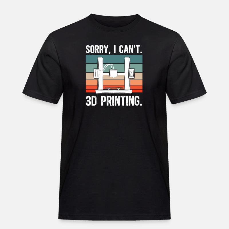 3D Printer 3D Printing - Men's Workwear T-Shirt - black