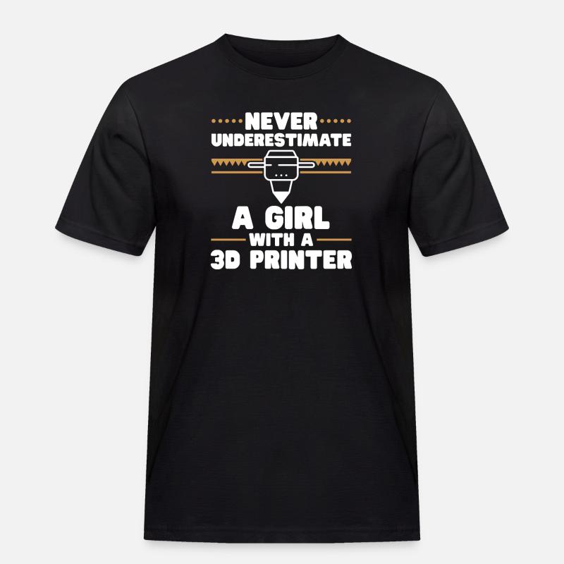 3D Printer 3D Printing - Men's Workwear T-Shirt - black