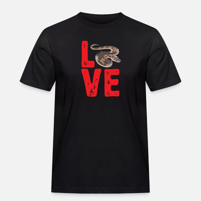 Ball Python Snake King Python - T-shirt Workwear homme - noir