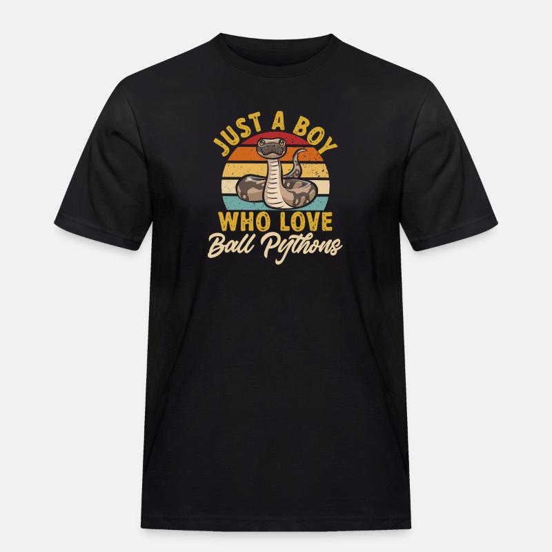 Ball Python Snake King Python - T-shirt Workwear homme - noir
