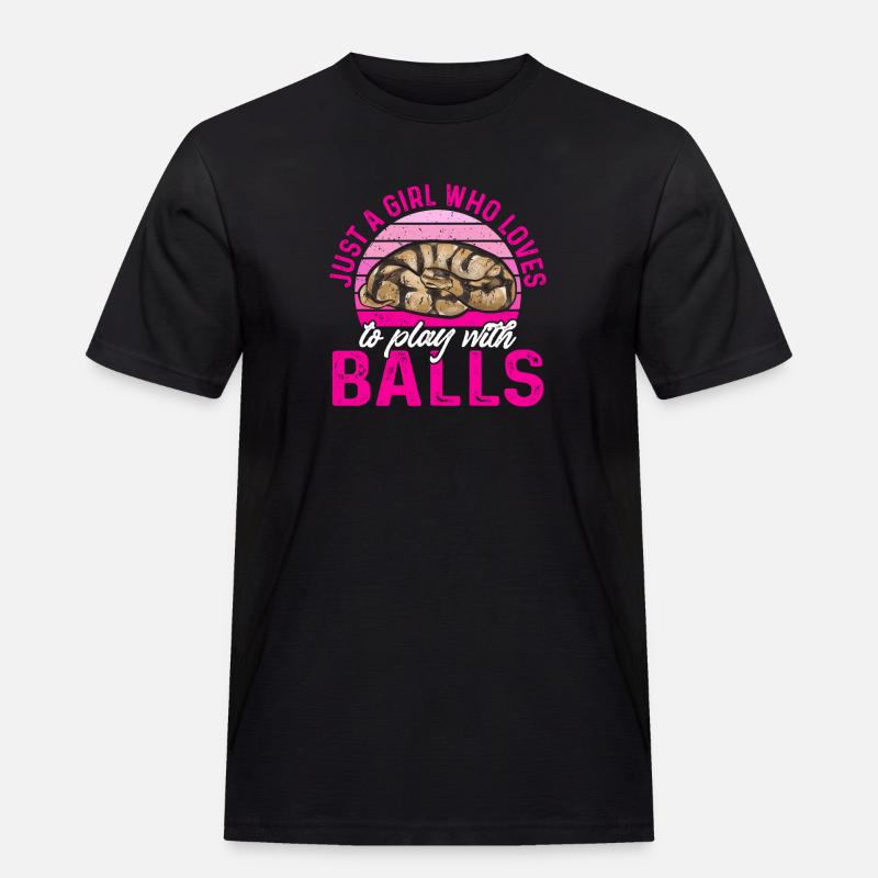 Ball Python Snake King Python - T-shirt Workwear homme - noir