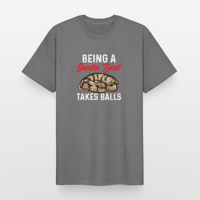 Ball Python Schlange Königspython Männer Workwear T-Shirt