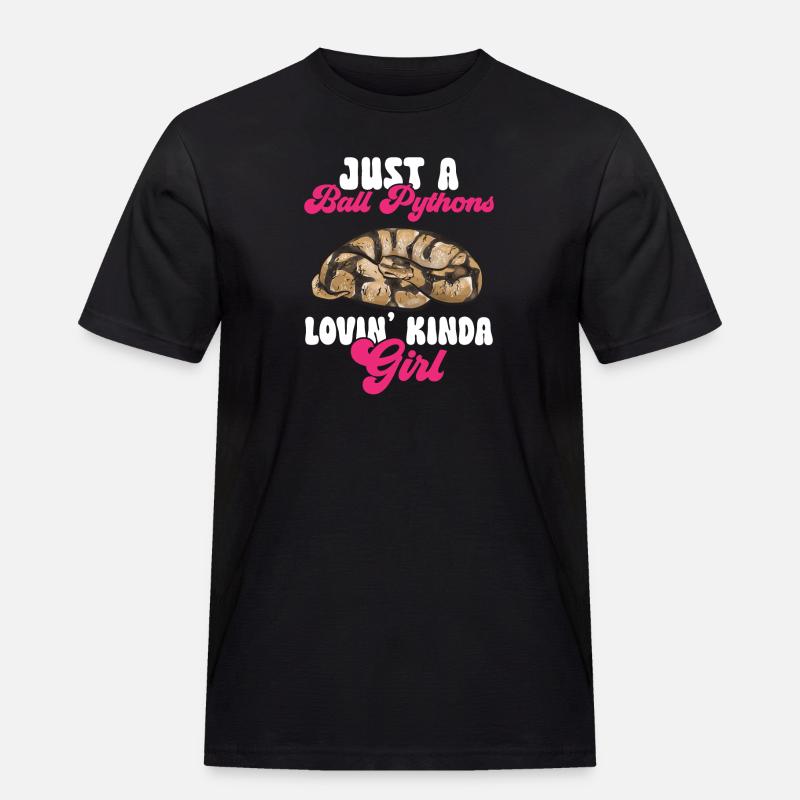 Ball Python Snake King Python - T-shirt Workwear homme - noir