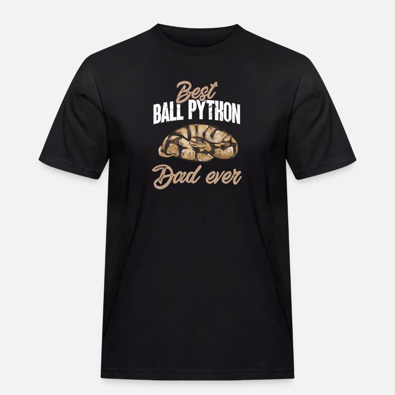 Ball Python Schlange Königspython - Männer Workwear T-Shirt - Schwarz