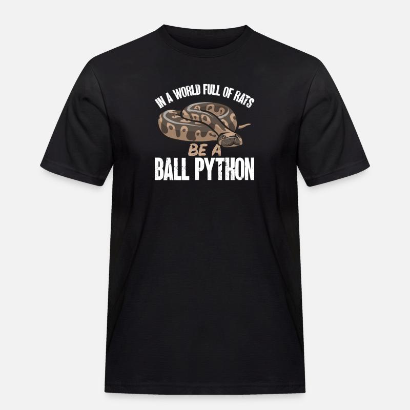 Ball Python Snake King Python - T-shirt Workwear homme - noir