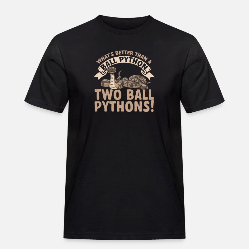 Ball Python Snake King Python - T-shirt Workwear homme - noir
