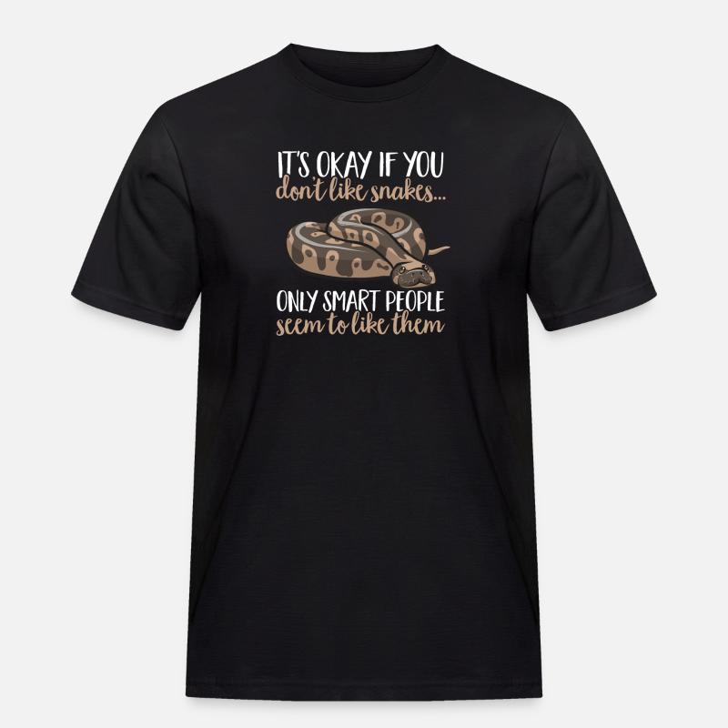 Ball Python Snake King Python - T-shirt Workwear homme - noir