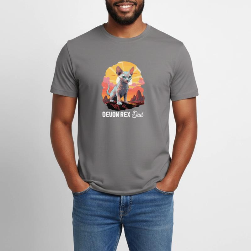 Chaton Devon Rex Chat Devon Rex T-shirt Workwear homme