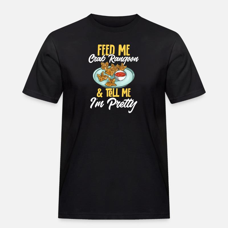 Krabben Rangoon Crab Rangoon - Männer Workwear T-Shirt - Schwarz