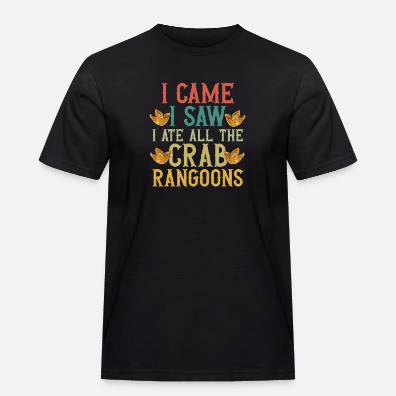 Krabben Rangoon Crab Rangoon - Männer Workwear T-Shirt - Schwarz