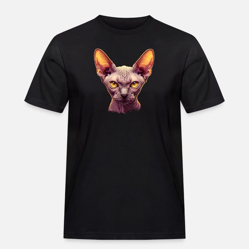 Sphynx Kätzchen Sphynx Katze - Männer Workwear T-Shirt - Schwarz