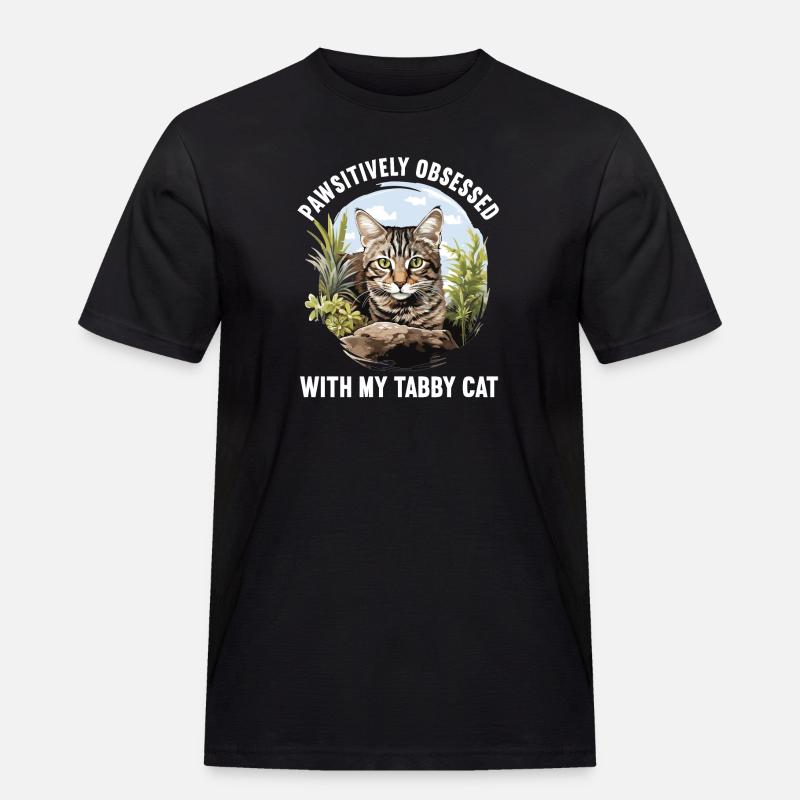Tabby Kätzchen Tabby Katze - Männer Workwear T-Shirt - Schwarz