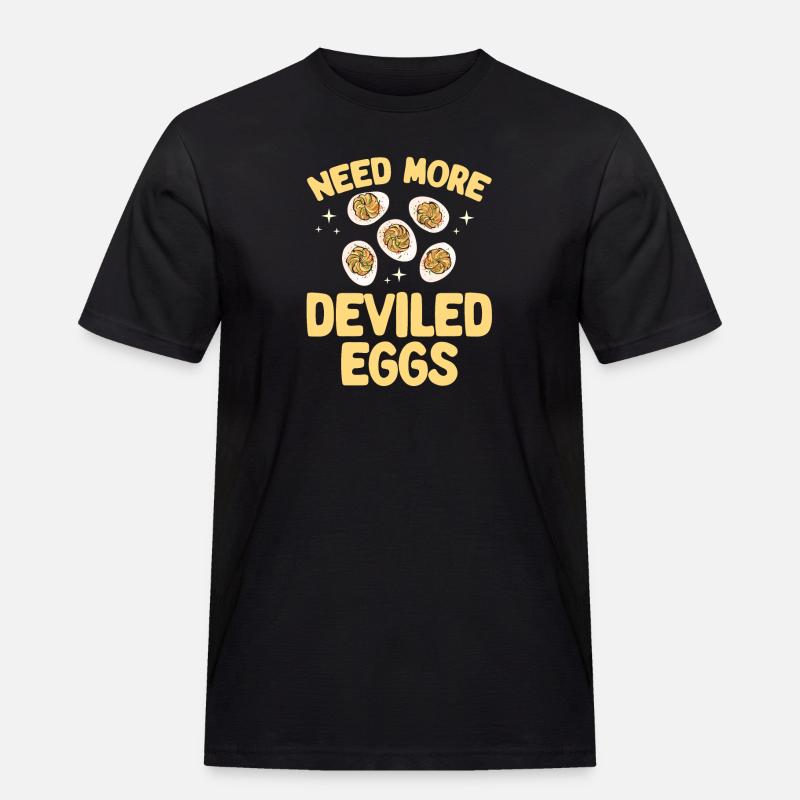 Stuffed Eggs Deviled Eggs - Men's Workwear T-Shirt - black