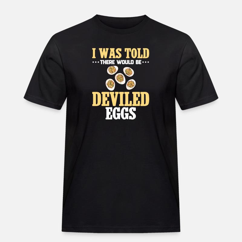 Stuffed Eggs Deviled Eggs - Men's Workwear T-Shirt - black
