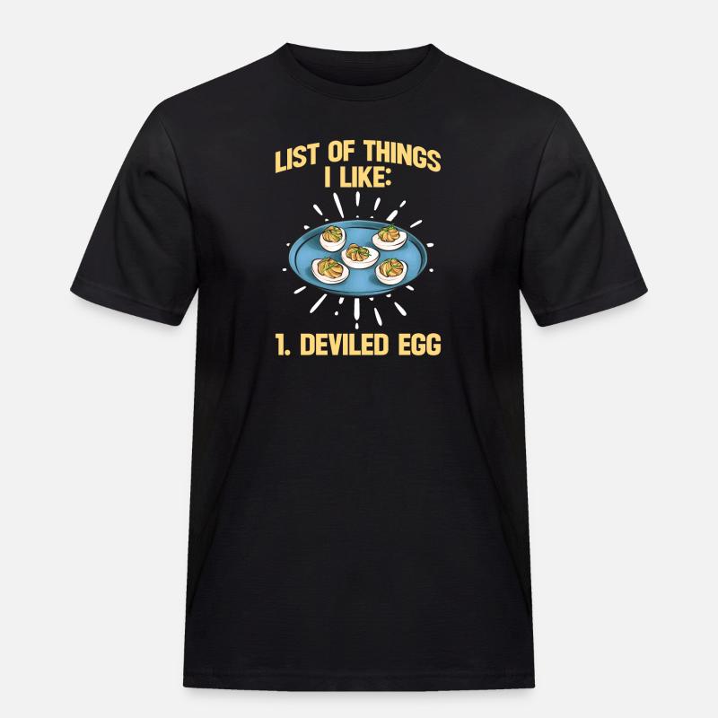 Stuffed Eggs Deviled Eggs - Men's Workwear T-Shirt - black