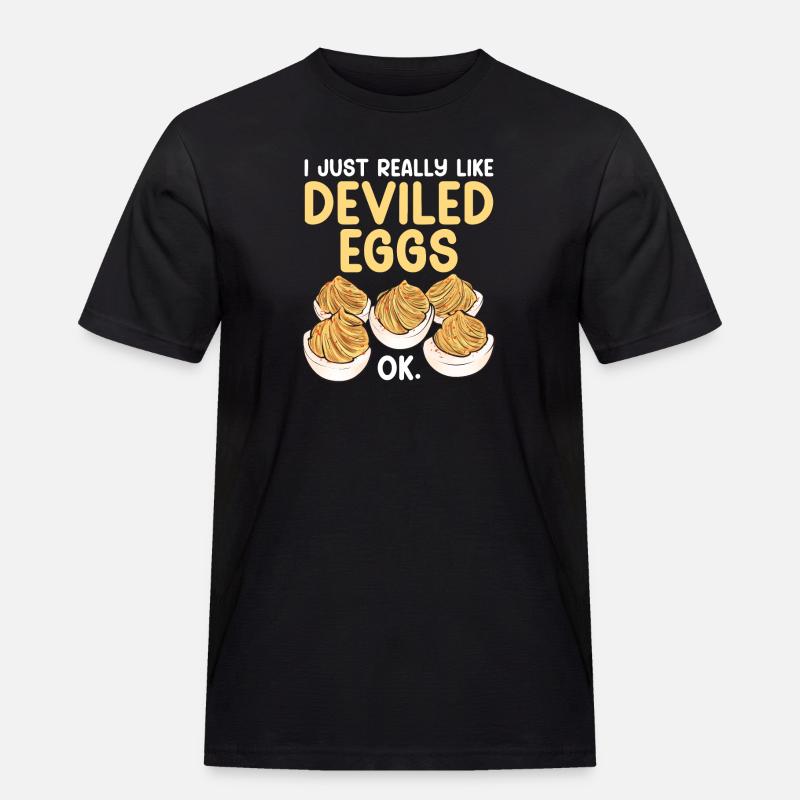 Stuffed Eggs Deviled Eggs - Men's Workwear T-Shirt - black