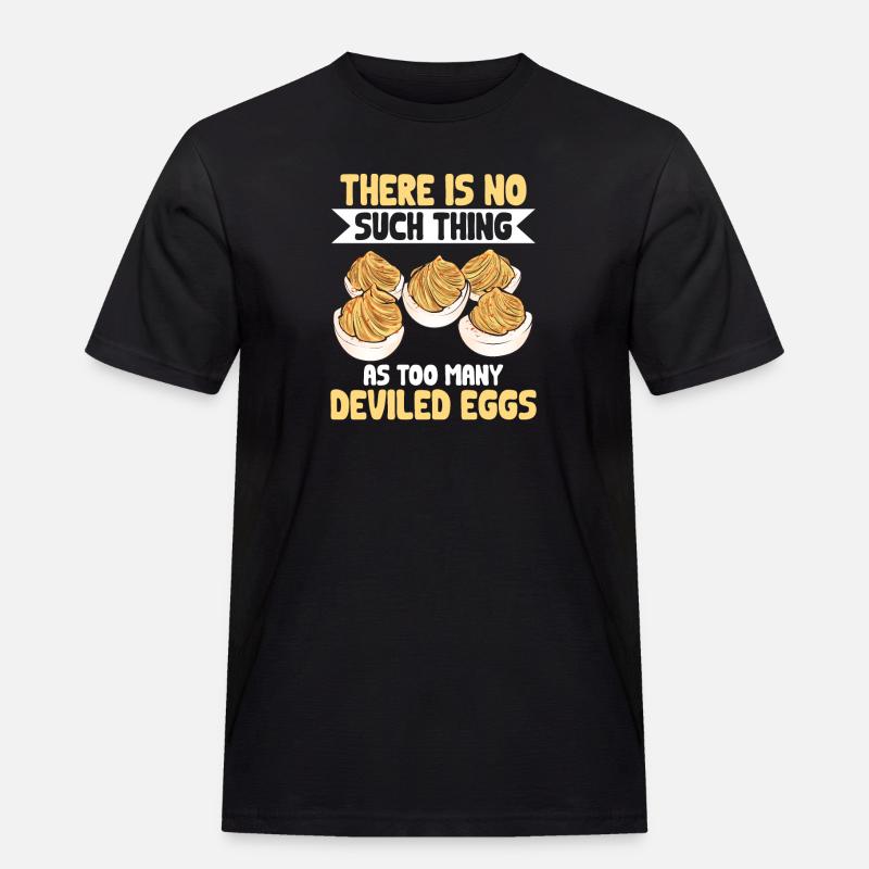 Stuffed Eggs Deviled Eggs - Men's Workwear T-Shirt - black