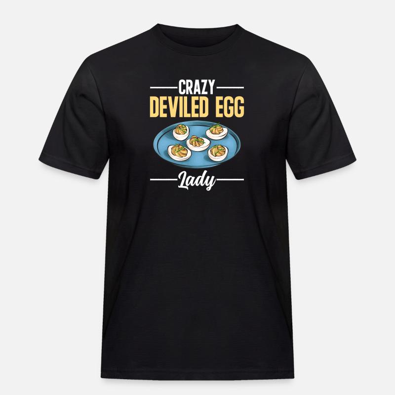 Stuffed Eggs Deviled Eggs - Men's Workwear T-Shirt - black