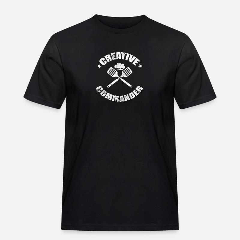 Creative Commander - Men's Workwear T-Shirt - black
