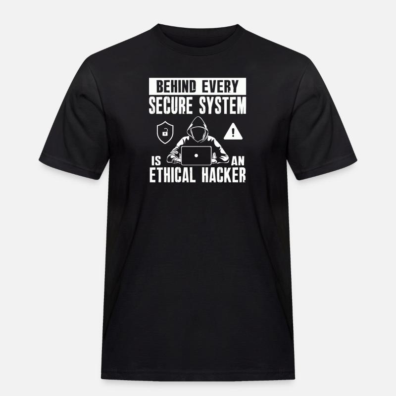 Ethical Hacker Cybersecurity Expertise - Men's Workwear T-Shirt - black