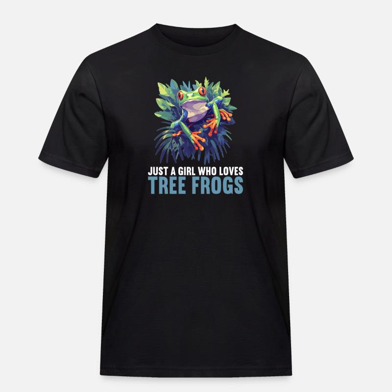 Tree Frog Baumfrösche Baumfrosch - Männer Workwear T-Shirt - Schwarz