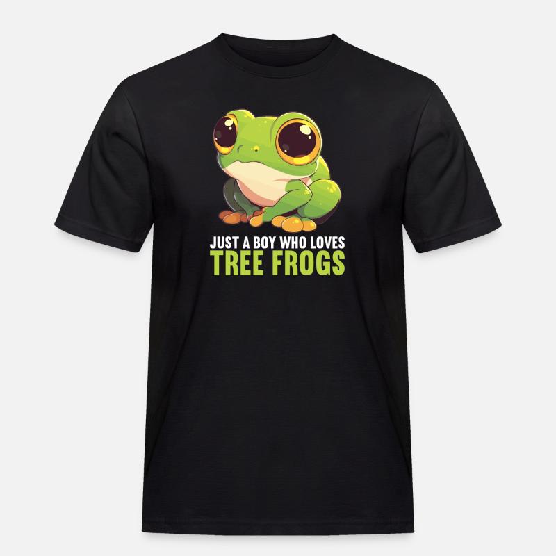 Tree Frog Baumfrösche Baumfrosch - Männer Workwear T-Shirt - Schwarz