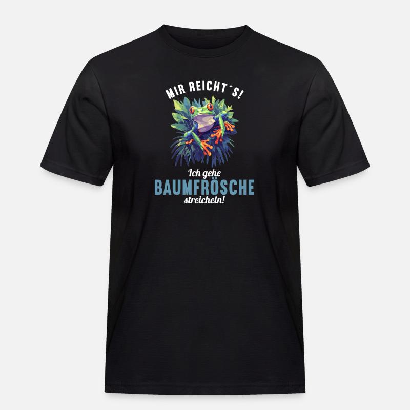 Tree Frog Baumfrösche Baumfrosch - Männer Workwear T-Shirt - Schwarz