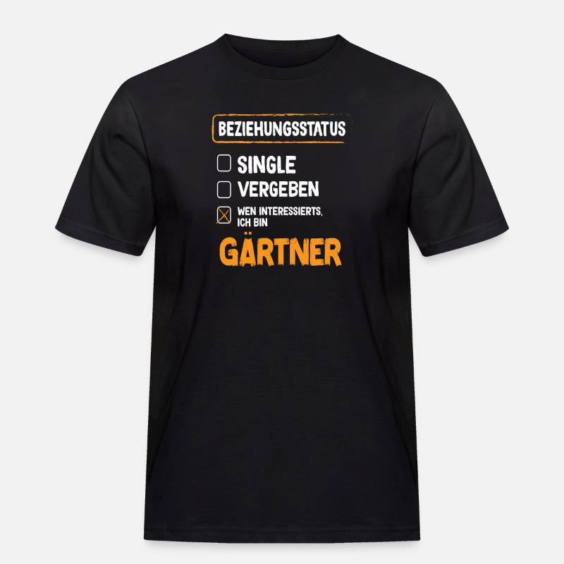 Statut de la relation jardinier - T-shirt Workwear homme - noir