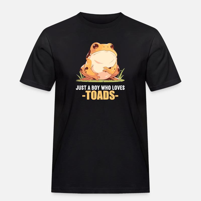 Toad Kröten Kröte - Männer Workwear T-Shirt - Schwarz