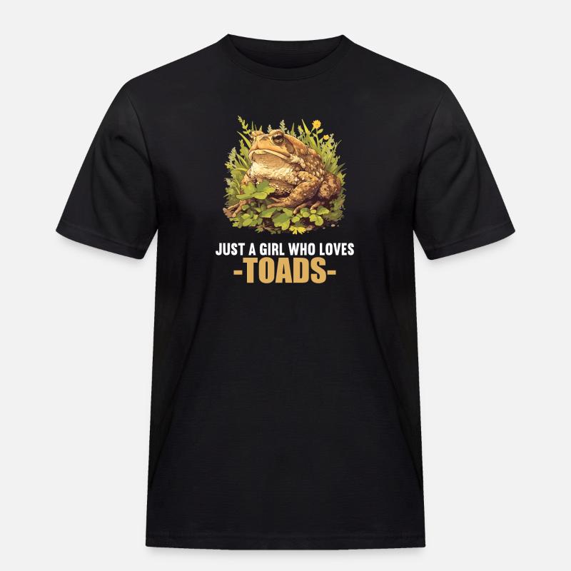 Toad Kröten Kröte - Männer Workwear T-Shirt - Schwarz