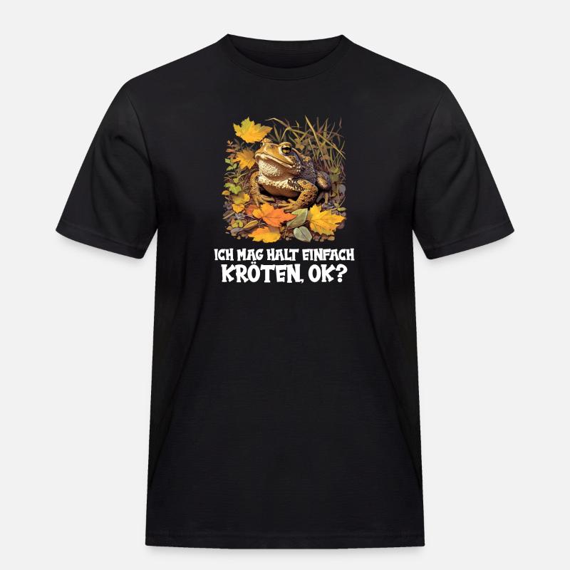 Toad Kröten Kröte - Männer Workwear T-Shirt - Schwarz