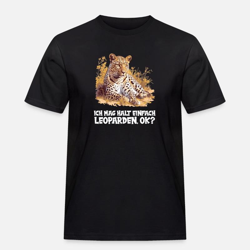 Léopard léopard - T-shirt Workwear homme - noir