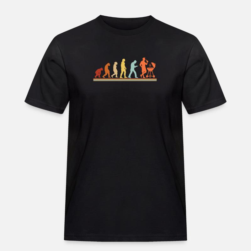 BBQ Barbecue Evolution grillen Barbecue-Grill - Männer Workwear T-Shirt - Schwarz