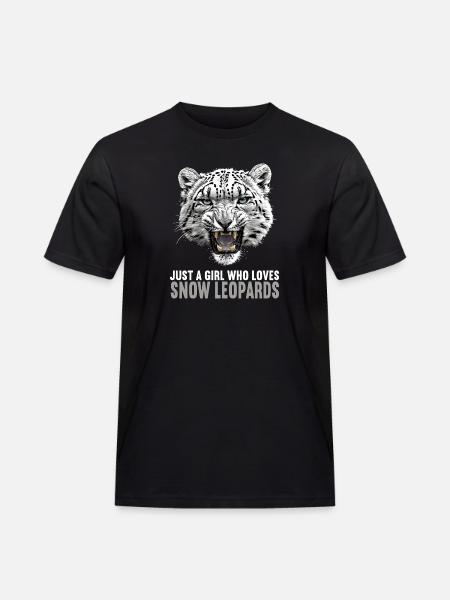 Snow Leopard Schneeleoparden Schneeleopard - Men's Workwear T-Shirt - black
